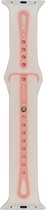 bandje duo 42mm-44mm | Wit-Roze | Large Watchbands-shop.nl