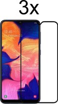 Samsung a10s Screenprotector - Beschermglas Samsung galaxy A10S screen protector glas - Screenprotector samsung a10s - Full cover - 3 stuks