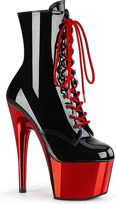 Foto: Pleaser adore 1020 plateau laarzen paaldans schoenen paaldans schoenen 42 shoes zwart rood