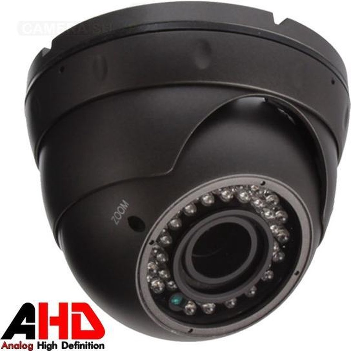 Beveiligingscamera - 2 Megapixel - AHD Dome Camera - 30m Nachtzicht - 2.8-12mm Lens - Full HD - Vandaalbestendig - Binnen & Buiten Camera