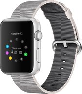 Nylon Geschikt voor Apple watch 42mm / 44mm bandje - Grijs - Geschikt voor Apple watch bandjes