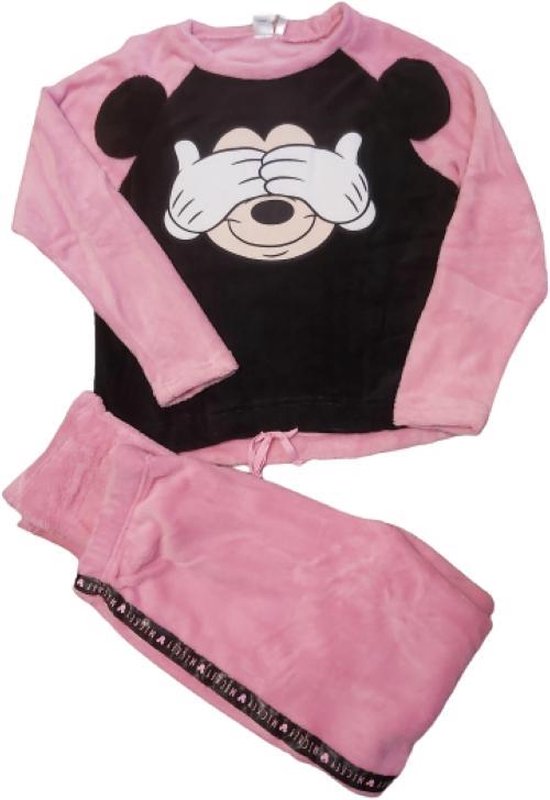 Pyjama femme polaire Mickey Mouse rose L. | bol.com