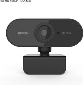 Bol.com Full HD Webcam - 1080p - Microfoon - USB - Zwart -Webcam voor PC & Laptop - USB - Eenvoudige installatie - Autofocus - W... aanbieding