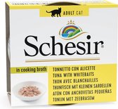 Schesir pouch bouillon tonijn / ansjovis kattenvoer 70 gr