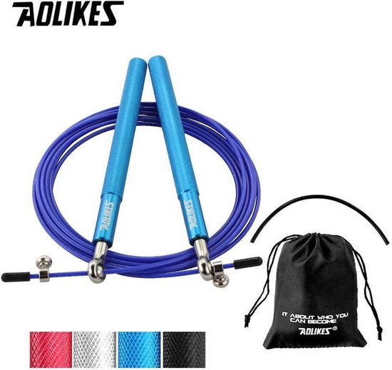 PICSIL BEE Speed Rope – Lichtgewicht Verstelbaar Springtouw met 2,5 mm Kabel en Aluminium Handgrepen – Voor Cross Training, Fitness en Double Unders (Lavender