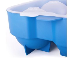 KOALA® XXL Ice Ball 4 stuks tray met tang Blauw