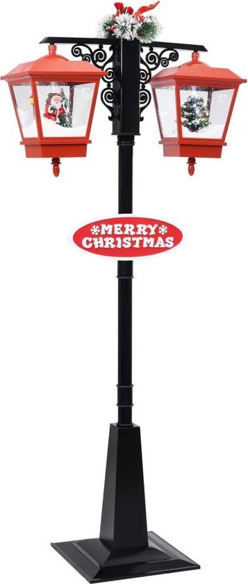met kerstman LED 180 cm - - Kerstversiering... | bol.com