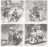 Sagen vintage design - Christmas Decoupage papieren servetten