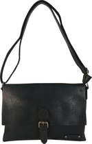 Crossbody tas met flap Flora & Co zwart