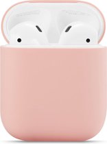 Bee's - Airpods Hoesje Siliconen Case - Roze - Soft Case - Flip Cover - Airpods Case - Airpods 1 - Airpods 2