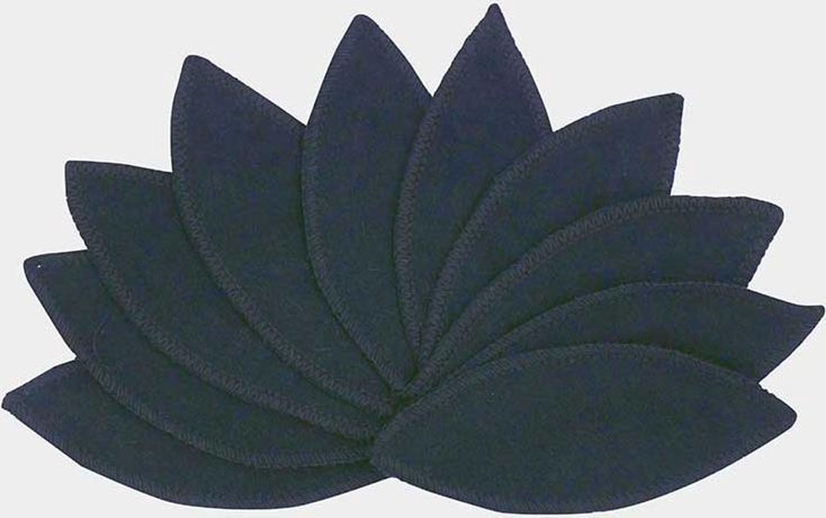 ImseVimse Labia pads 10 stuks met waszakje zwart voorkomt doorlekken te gebruiken als aanvulling op je (wasbaar) maandverband