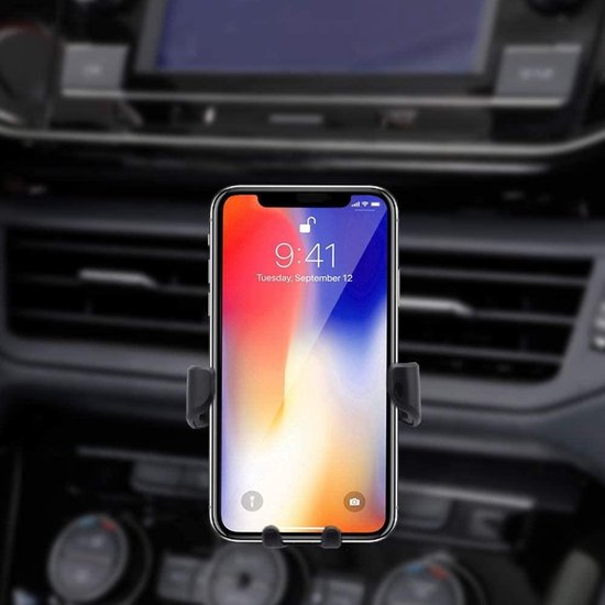 Autohouder telefoon smartphone -Smartphone mobile car phone holder - Handsfree bellen-Universele telefoon houder voor in de auto(ventilatie rooster) - (360 graden draaibaar)  Verstelbaar - Apple iPhone - Android-