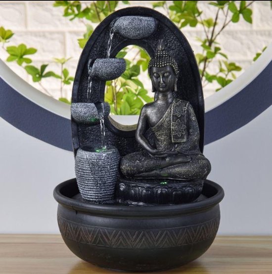 Belofte Doorzichtig syndroom Fontein Boeddha Harmonie 40 cm hoog - interieur - fontein voor binnen -  relaxeer - zen... | bol.com