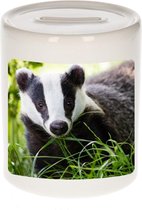 Dieren das foto spaarpot 9 cm jongens en meisjes - Cadeau spaarpotten dassen liefhebber