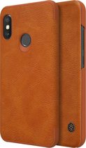 Nillkin Qin PU Leather Book Case voor Xiaomi Mi A2 Lite - Bruin