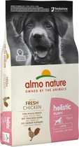 Almo Nature Hond Holistic Droogvoer Middelgrote tot Grote Hondenrassen - Puppy - Kip - 400gr, 2kg of 12kg - 12 kg - Large