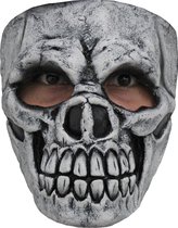 Partychimp Doodshoofd Skelet Schedel Skull Gezichts Masker Halloween Masker voor bij Halloween Kostuum Volwassenen - Latex - One-size