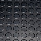 Deurmat-Rubber mat-Deurmat-Rubberen mat- vloermat Noppen zwart 3mm dikte 120x100cm