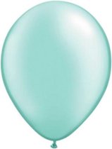 Folat Ballonnen Pearl 28 Cm Latex Mintgroen 100 Stuks