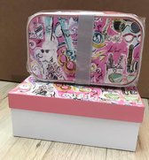 Baci Milano Baci Italia - Fashion Woman - Lunchbox met bestek - 19,5 x 12,2 x 7,3 cm in giftbox