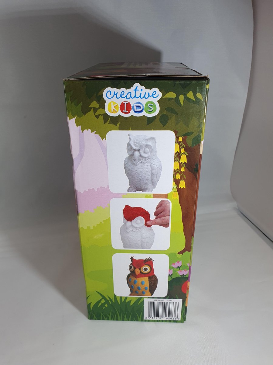 knutselpakket uil foam clay groot