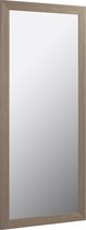 Kave Home - Yvaine spiegel brede lijst in MDF met notelaar afwerking 52,5 x 152 cm