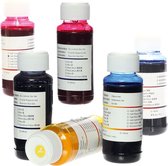 Set van 6 kleuren hobby inkt voor Sublimatie CMYKLcLm 100ml