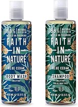 Faith in nature blue cedar shampoo en body wash