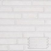 Wandtegel Interlock Harman white 25,0x45,0 cm -  Wit Prijs per 0,85 m2.