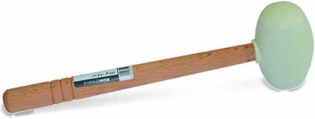 Rubi 66907 Rubberhamer wit met platte en bolvormige kant - 750gr
