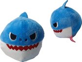 Blauwe Baby Shark knuffel - 10 cm - Stressbal - Slow Rising