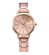 Hidzo Horloge Quartz Ø 29 - Rose - Staal - Inclusief Horlogedoosje