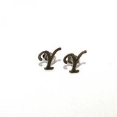 Oorbellen studs letter Alfabet - Zilver (letter Y)