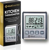 MostEssential Premium Keuken Thermometer - BBQ Thermometer - Suikerthermometer - Oventhermometer - Vlees Thermometer - Braad Thermometer - Thermometer Koken