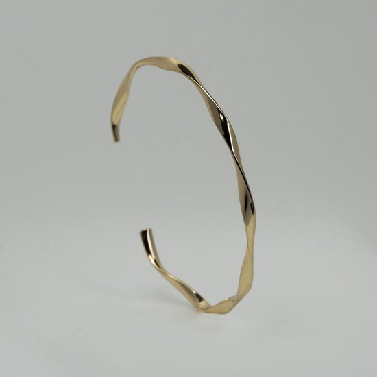 Gouden bangle armband 14 karaat verguld - Open Bangle