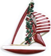 Ornament kersthanger zeilboot