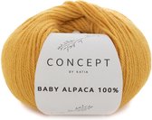 Baby Alpaca 100% - kleur 521 - Geel - 50 gr. = 125 m. - 100% Baby Alpaca