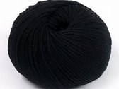 Amigurumi garen pakket zwart crochet – haakgaren katoen 50% acryl 50% haken met pendikte 3 mm. – 8 bollen van 25gram