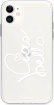 Fooncase Hoesje Geschikt voor iPhone 12 Mini - Shockproof Case - Back Cover / Soft Case - Ciao Bella!