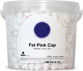 MTN Pink Dot Fatcap – emmer van 1000 stuks spuitdoppen voor brede lijnen