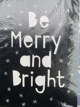 Raamsticker kerst Have a jolly good time Be marry and bright