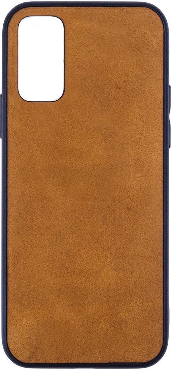 Leren Telefoonhoesje Samsung S20 - Bumper case - Cognac Bruin
