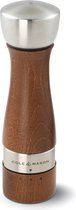 Cole & Mason Oldbury Walnut Zoutmolen 19cm - Hout - RVS- Instelbare Maalgrootte - Gourmet Precision+ Maalwerk