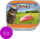 Mac’s Kattenvoer Natvoer - Vlees kuipje 70% Kalkoenvlees 6 x 85g