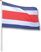 Vlag costa Rica 150x225 cm.