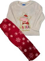 Peppa Pig fleece pyjama wit 98
