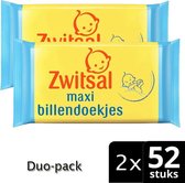 Duo Pack: 2x Zwitsal Maxi Billendoekjes - 52 stuks (8712561837668)