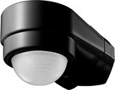 Bewegingssensor - Viron Muci - Opbouw Rond - Mat Zwart - Kunststof - 180° - BES LED