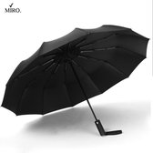 MIRO Paraplu Stormparaplu Volautomatisch Opvouwbaar Zakelijk Zwart