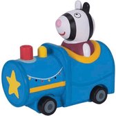 Peppa Pig - PEP95785 - Zebra Zoe Speelfiguur In De Blauwe Locomotief - Voor Alle Kleine Peppa Pig-Fans Om Te Spelen En Te Verzamelen